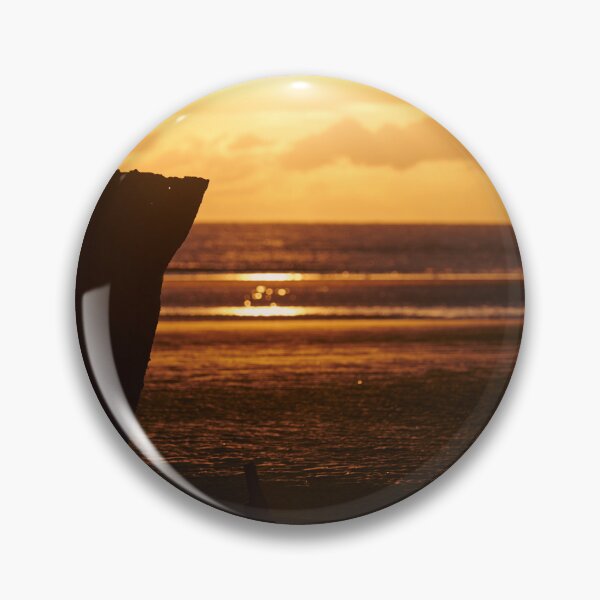 Item preview, Golden Hour Shipwreck Sunrise at Irish Beach Photograph 3 designed and sold by Marcin W Photography.