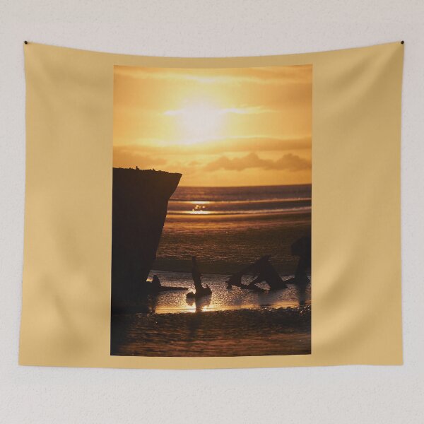 Item preview, Golden Hour Shipwreck Sunrise at Irish Beach Photograph 3 designed and sold by Marcin W Photography.