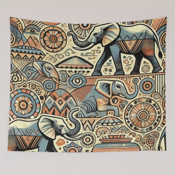 Item preview, African Tribal Elephant designed and sold by WildlifeSafari.