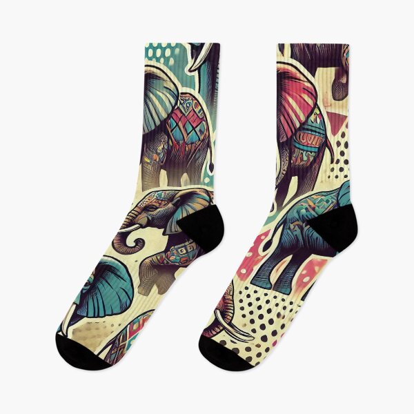 Item preview, Vibrant Tribal Elephant Design designed and sold by WildlifeSafari.
