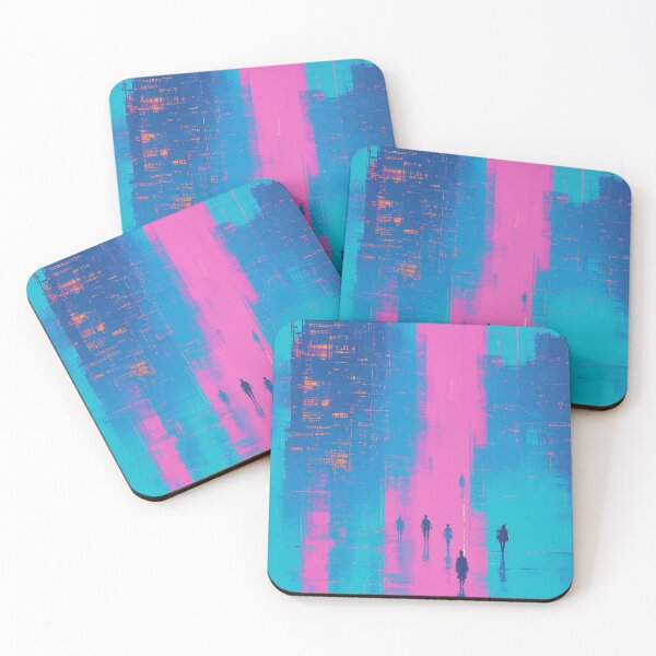 Item preview, Violet Dreamscape Neon City designed and sold by PanoramaPrints.