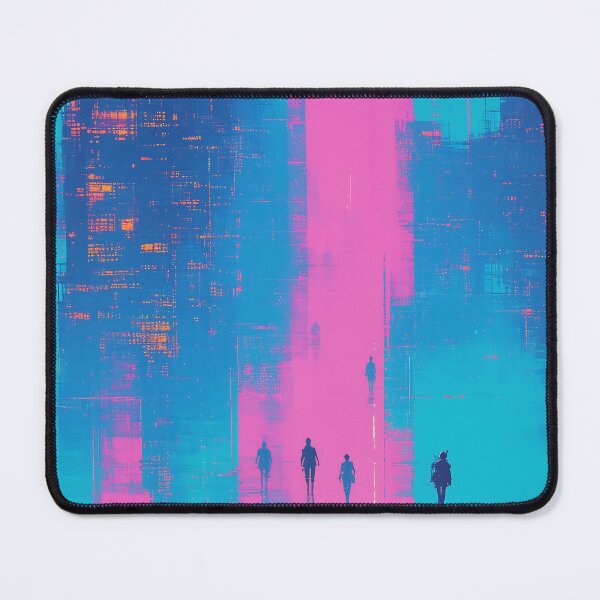Item preview, Violet Dreamscape Neon City designed and sold by PanoramaPrints.
