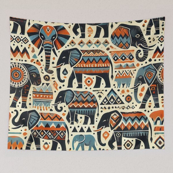 Item preview, Boho Ethnic Elephant designed and sold by WildlifeSafari.