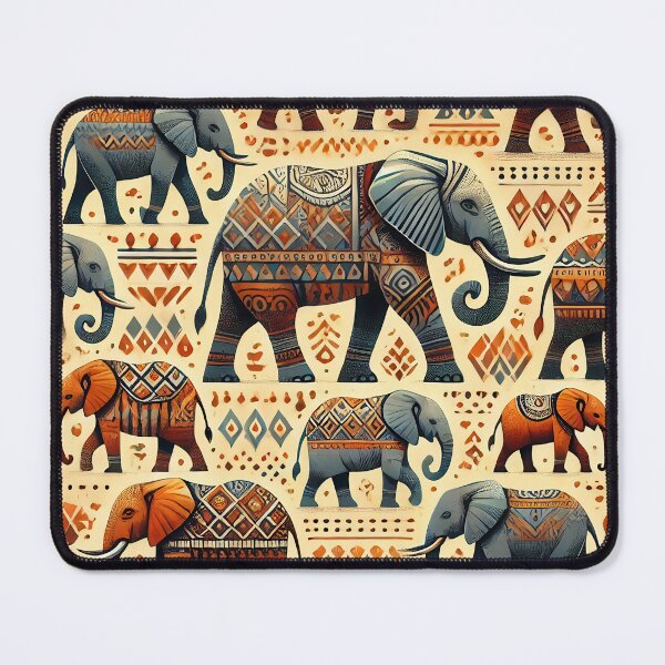 Item preview, Geometric Elephant Tribal designed and sold by WildlifeSafari.