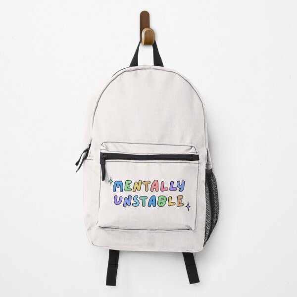 Item preview, Mentally unstable colourful quote | mental health design designed and sold by NeurodiverseTea.