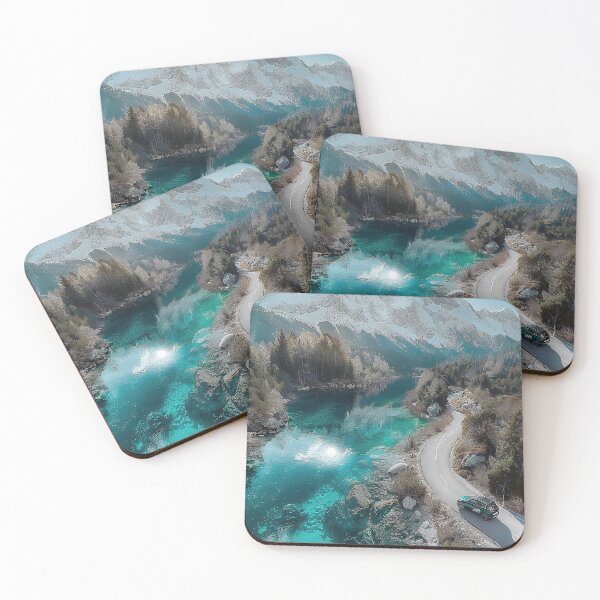 Item preview, Majestic Mountain Road Trip with Pristine Lake and Stunning Scenery designed and sold by CheerForGoods.