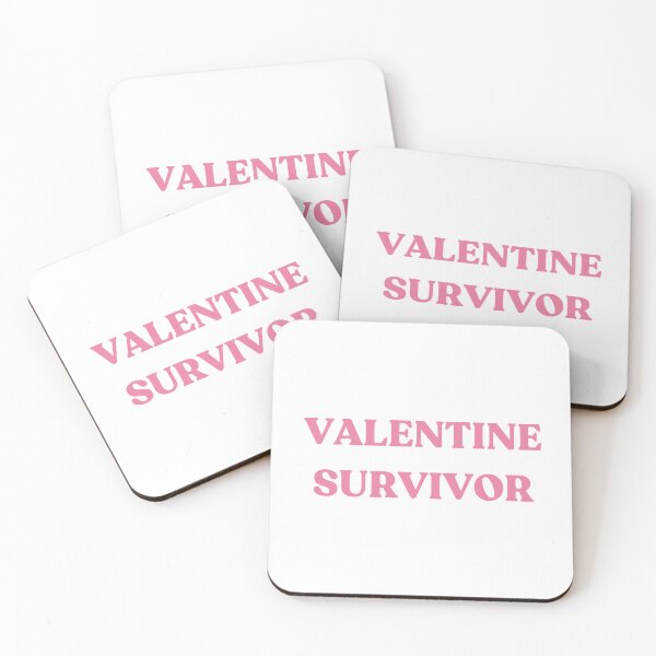 Item preview, Valentine Survivor - pink text designed and sold by YQvibe Studio.