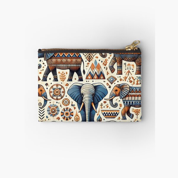 Item preview, Tribal Elephant Line Art designed and sold by WildlifeSafari.