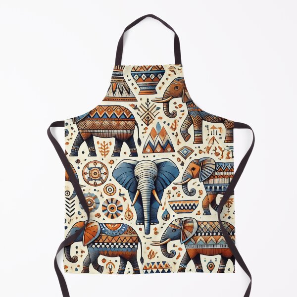 Item preview, Tribal Elephant Line Art designed and sold by WildlifeSafari.