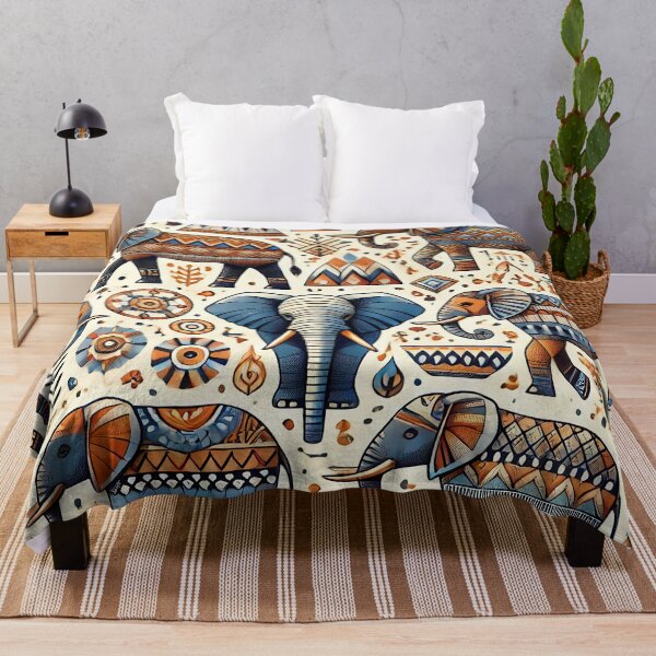 Item preview, Tribal Elephant Line Art designed and sold by WildlifeSafari.