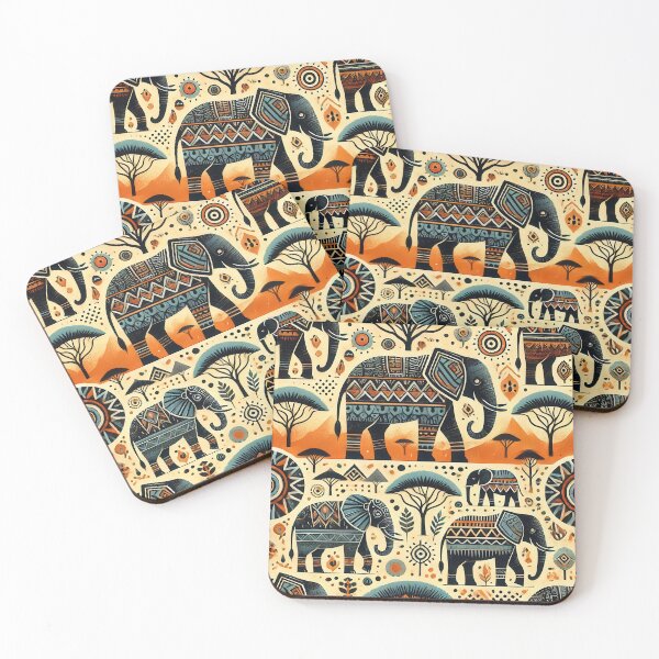 Item preview, Wild African Elephant Motif designed and sold by WildlifeSafari.