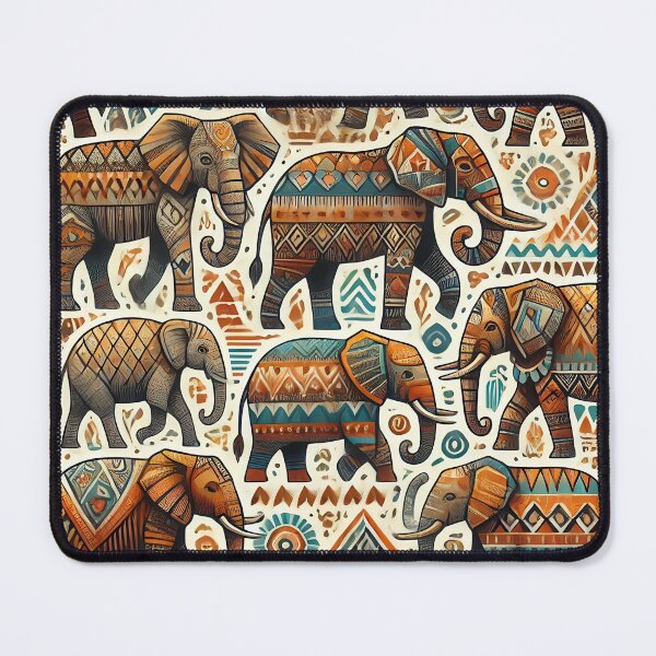 Item preview, Elephant in Tribal Paradise designed and sold by WildlifeSafari.