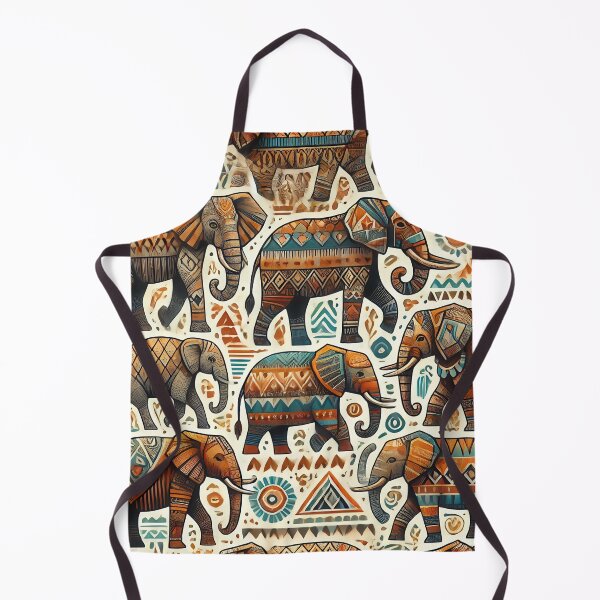 Item preview, Elephant in Tribal Paradise designed and sold by WildlifeSafari.