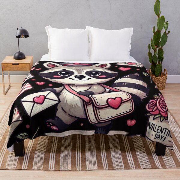 Item preview, Raccoon Valentine's Day - postman designed and sold by DamioPolArt.