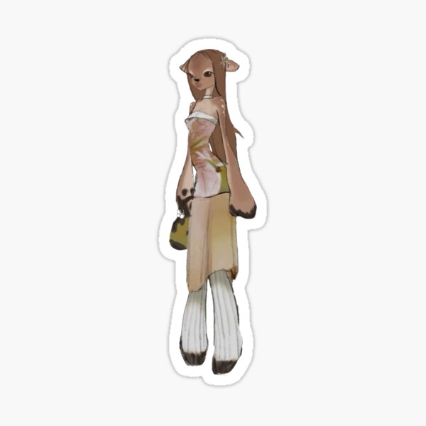 Deer Woman Sticker
