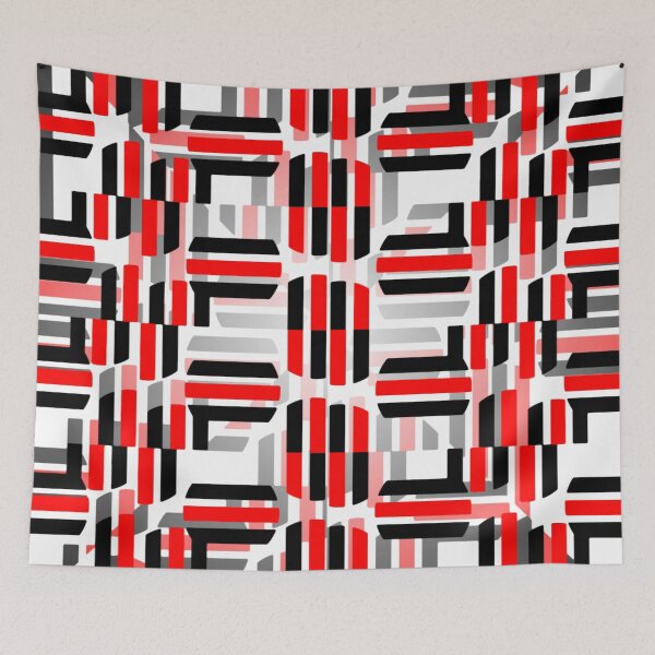 Item preview, Black. White. Red. Pattern. ... designed and sold by Harryucksche.