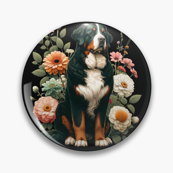 Artikelvorschau, Berner Sennenhund Ästhetik Boho Floral für Mädchen Frauen entworfen und verkauft von Kimberley King Art King Art.