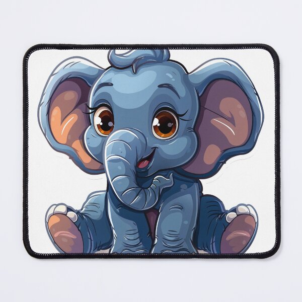 Item preview, Cute cartoon elephant designed and sold by Stickermagician.