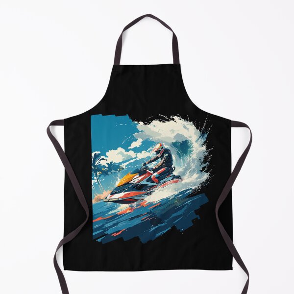 Item preview, Dynamic Jet Ski Adventure - High-Speed Water Action Silhouette designed and sold by Windy-market.