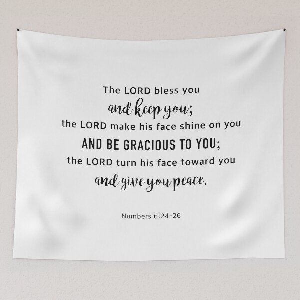 Item preview, Numbers 6:24-26 NIV, The Lord bless you and keep you;  the Lord make his face shine on you  and be gracious to you;  the Lord turn his face toward you and give you peace. designed and sold by corbrand.
