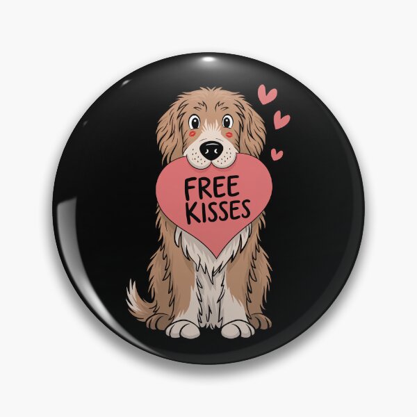 Item preview, Cute Nova Scotia Duck Tolling Retriever Toller Dog Valentines Day Heart Free Kisses designed and sold by FurryHavenPH.