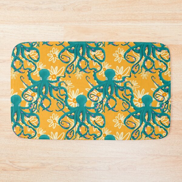 Item preview, Colorful Octopus Illustration on Flowers – Vibrant and Stunning Art Design designed and sold by Pandositive.
