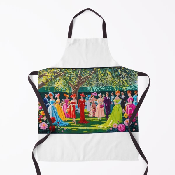 Item preview, A garden party with elegant dress attendees designed and sold by EtCreative.