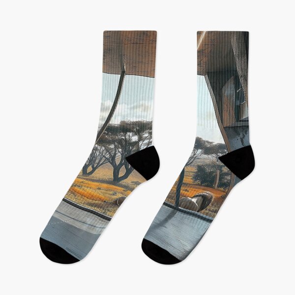 Item preview, A Solitary Figure Gazes Across the Vast Expanse of a Desert Landscape designed and sold by CheerForGoods.