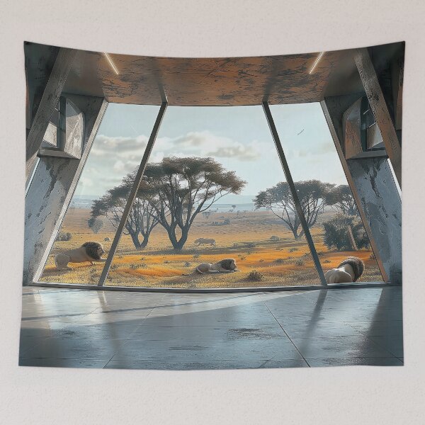 Item preview, A Solitary Figure Gazes Across the Vast Expanse of a Desert Landscape designed and sold by CheerForGoods.