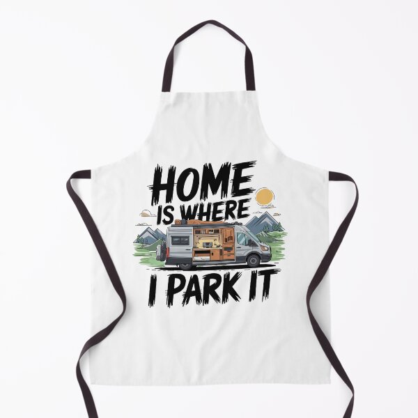 Item preview, Home Is Where I Park It Retro Van Life Adventure designed and sold by LiquidPrintsArtIL.
