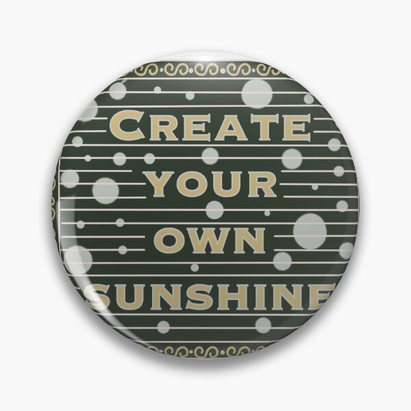 Item preview, Create Your Own Sunshine - Inspirational Quote Sticker for Motivation and Positivity designed and sold by DColourMuse.