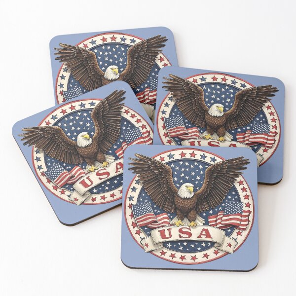 Item preview, Amazing USA Pride Eagle  designed and sold by The Art of Kkatarynka.
