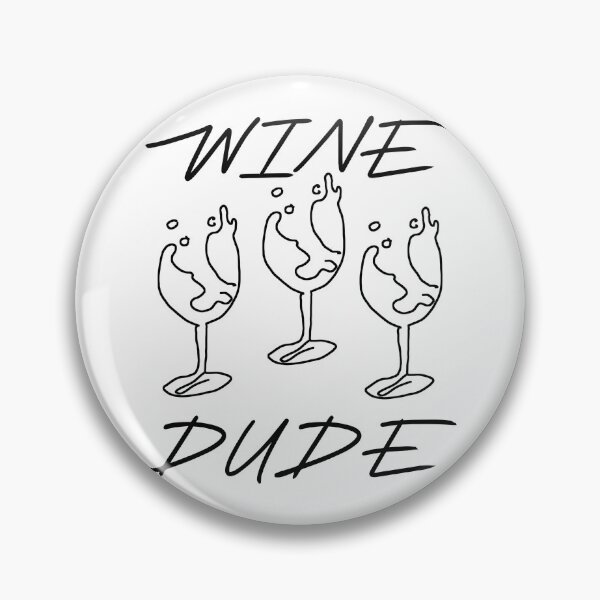 Item preview, wine glass with line drawing wine dude designed and sold by vibeno1.