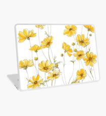 Yellow Cosmos Flowers Laptop Skin