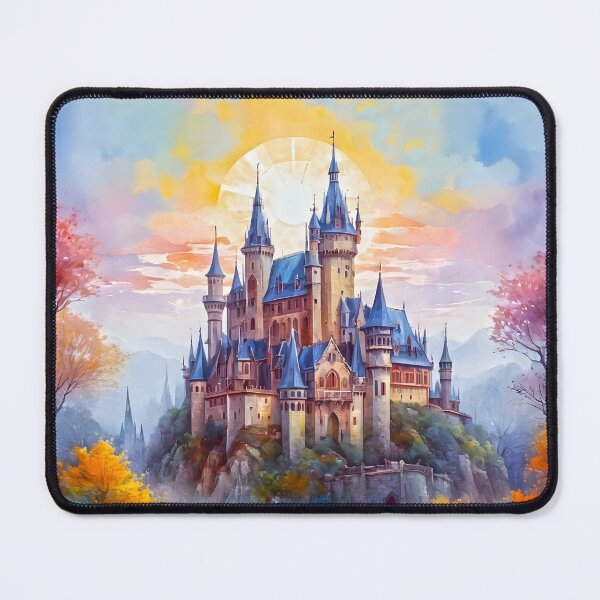 Item preview, An old magical castle in the morning mist. designed and sold by Newlander90.