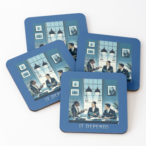 Item preview, IT DEPENDS & LAW, LAWYER QUOTES designed and sold by goksugurkan.