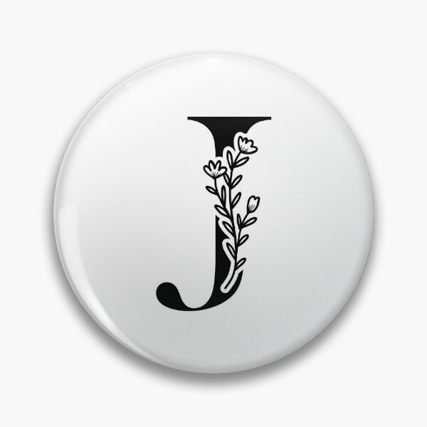 Item preview, Minimalist Floral Initial Illustration | Letter J Initial Monogram designed and sold by Crafted Lovies.