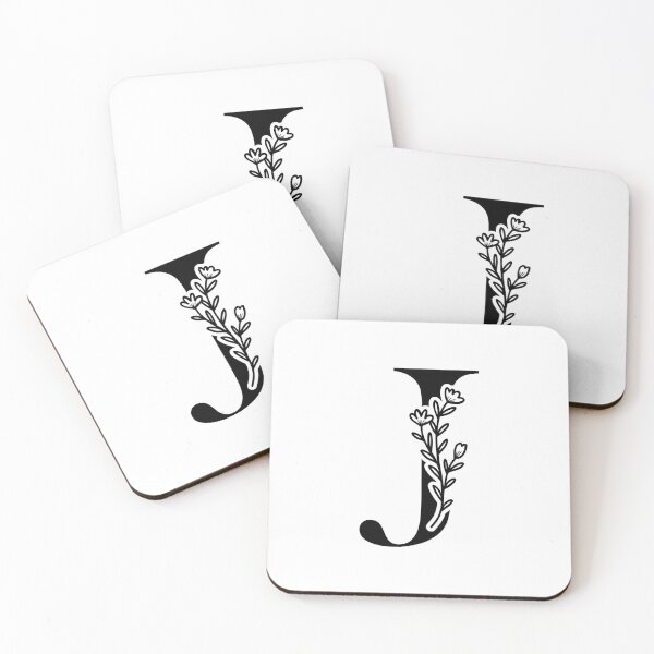 Item preview, Minimalist Floral Initial Illustration | Letter J Initial Monogram designed and sold by Crafted Lovies.