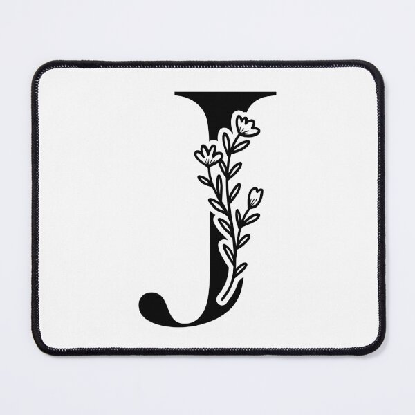 Item preview, Minimalist Floral Initial Illustration | Letter J Initial Monogram designed and sold by Crafted Lovies.