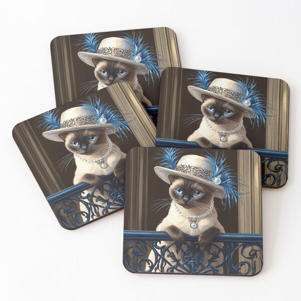Item preview, Chic Siamese Cat  designed and sold by Nocturne  Paws.