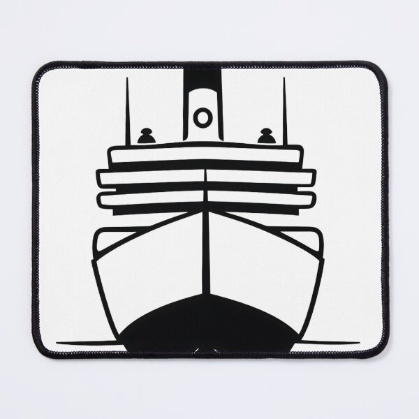 Item preview, Minimalist Cruise Ship Front View - Nautical Silhouette Design designed and sold by Liseri.