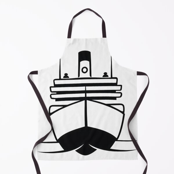 Item preview, Minimalist Cruise Ship Front View - Nautical Silhouette Design designed and sold by Liseri.