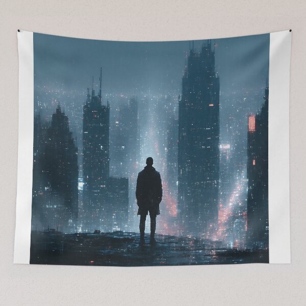Item preview, Starlit Skyline Shadows designed and sold by PanoramaPrints.