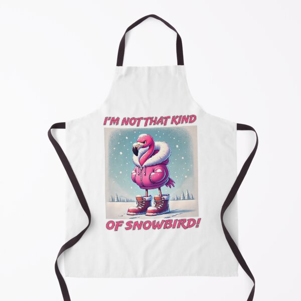 Item preview, I’m Not That Kind of Snowbird Pink Flamingo Cold Humor designed and sold by ArtByMarkDesign.