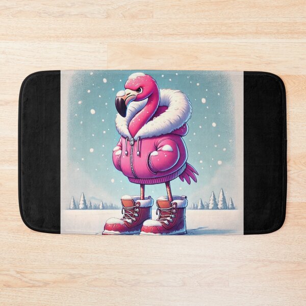Item preview, I’m Not That Kind of Snowbird Pink Flamingo Cold Humor  designed and sold by ArtByMarkDesign.