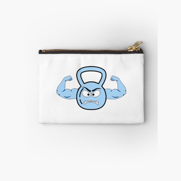 Artikelvorschau, Muskulöser Kettlebell Gym Bro | blau entworfen und verkauft von Shamrocx.