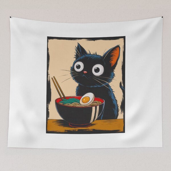 Item preview, Ramen Cat designed and sold by Angry Swan Designs.