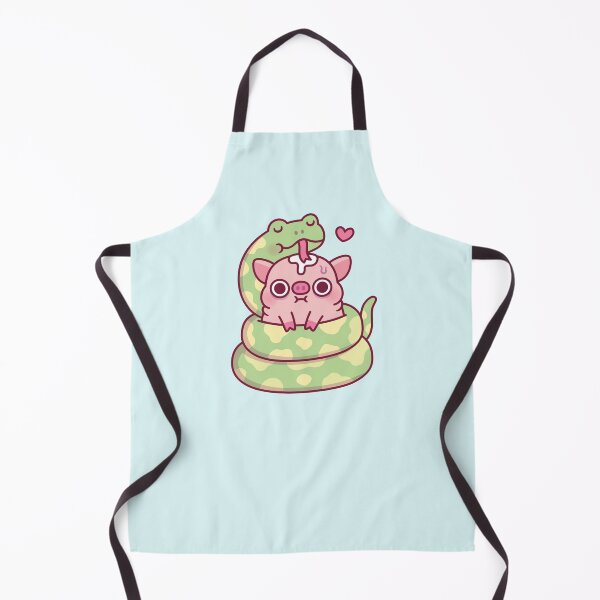 Item preview, Cute Snake Curl Around An Anxious Pig designed and sold by rustydoodle.