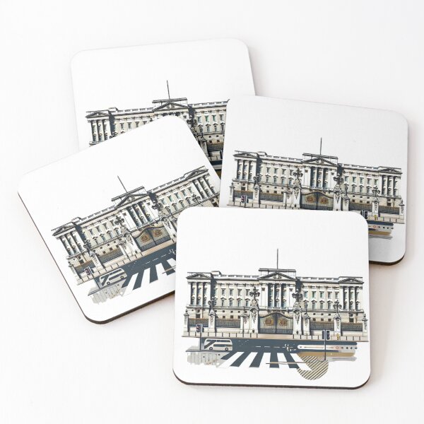 Item preview, Modern Buckingham Palace Digital Artwork – Minimalist London Landmark Design designed and sold by RelaxMusic.