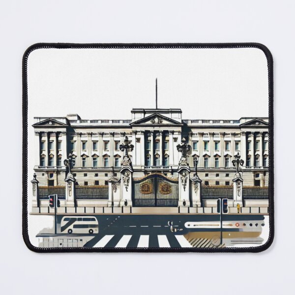Item preview, Modern Buckingham Palace Digital Artwork – Minimalist London Landmark Design designed and sold by RelaxMusic.